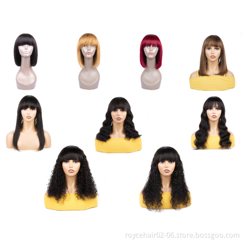 10a 12 Inch 150% Density 99J Burgundy Red Color Short Straight Blunt 100 Percent Indian Human Hair Bob Wig